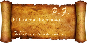 Pilischer Fernanda névjegykártya